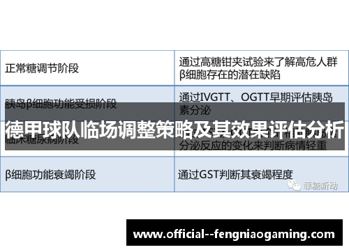 德甲球队临场调整策略及其效果评估分析 德甲球队临场调整策略及其效果评估分析
